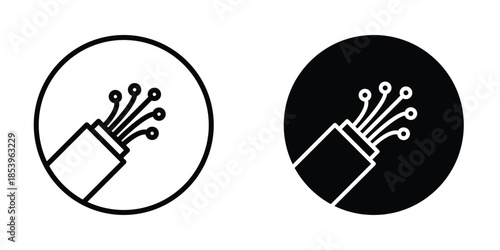 Cable icon design template