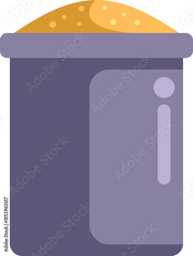 Large industrial silo is holding harvested grain, ready for further processing