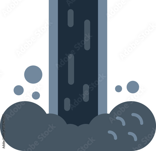 Drilling rig extracting fossil fuel from the ground, oil industry and natural resources extraction