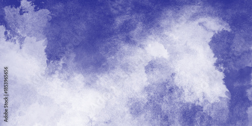 White cloud with Blue sky. abstract watercolor scraped grungy background.  A breathtaking expanse of billowing clouds forming intricate shapes against the endless blue backdrop. subtle forces of wind 