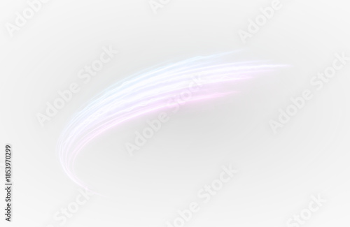 Motion fire curve, electric energy trail. Neon beam flare, glowing vortex background.