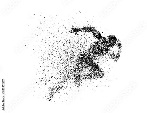 Silhouette of a runner