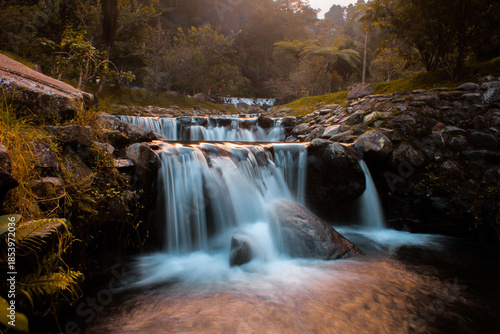 waterfall in autumn