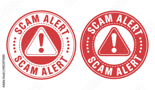 Scam alert warning signs indicating potential fraudulent activity scam, alert, warning, fraud, fake, deception
