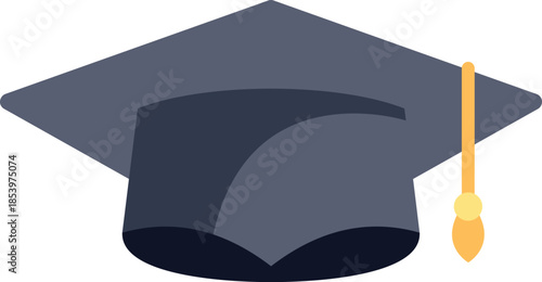 Graduation cap symbolizes academic achievement, celebrating successful completion of studies