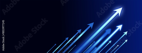 Growth graph a year 2026 of business and data analysis. Development to success in year 2026.