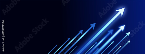 Growth graph a year 2026 of business and data analysis. Development to success in year 2026.