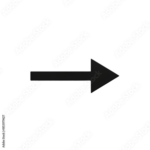 Free Download Black Right Directional Arrow Isolated On Transparent Background - GFXLoad