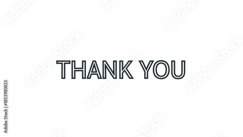 Simple expression, profound gratitude: Clean and minimalist, this image simply and effectively conveys a message of sincere appreciation. 