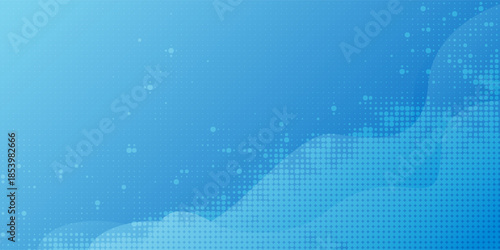 A blue, blue gradient background with a smooth texture and dotted pattern, creating a modern, abstract background design. Gradient patterned background vector. Blue background.
