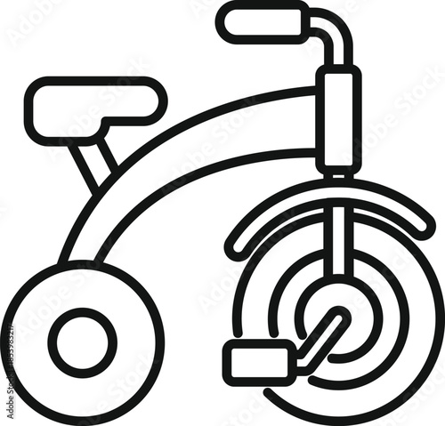 Simple tricycle design encourages active play and develops children's motor skills