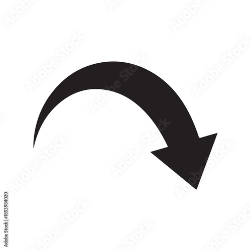 vector illustration of a red arrow