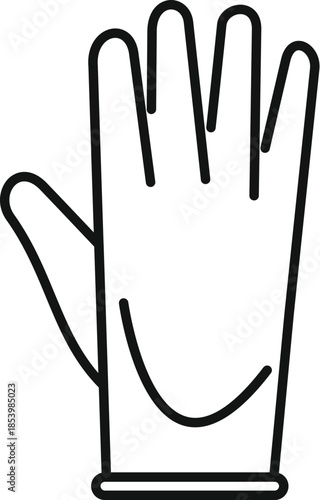 Cleaning glove protecting hand during chores, emphasizing hygiene and safety in housework or professional cleaning