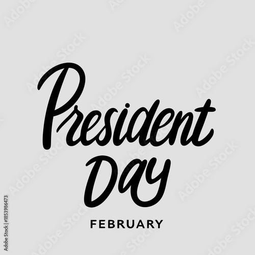 Happy Presidents Day February Celebration Graphic for American Holiday