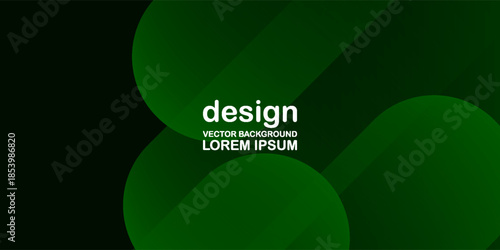 Abstract Green Gradient Background with Organic Shapes and Modern Minimal Design. Suit for banner, web, brochure, pamflet and presentation