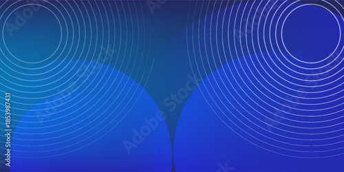 Bright blue dynamic abstract vector background with diagonal lines. 3d cover of business presentation banner for sale event night party. Fast moving soft circle wave line stripe decoration