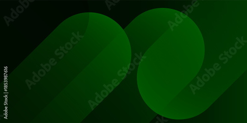 Abstract Green Gradient Background with Organic Shapes and Modern Minimal Design