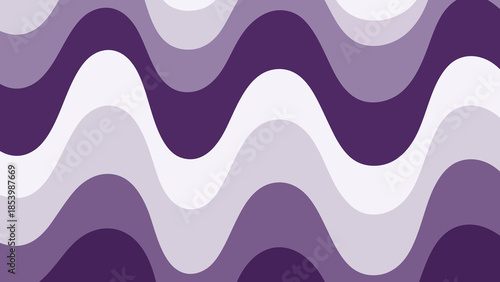 Simple wavy pattern in purple, lavender, and white with smooth flowing lines and a minimal modern aesthetic