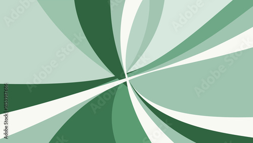 Minimal flowing curves in green, mint, and white with soft motion and a clean modern abstract aesthetic