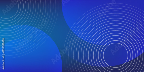 Bright blue dynamic abstract vector background with diagonal lines. 3d cover of business presentation banner for sale event night party. Fast moving soft circle wave line stripe decoration