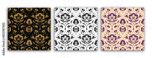 black and white seamless pattern