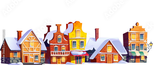 Winter European Street