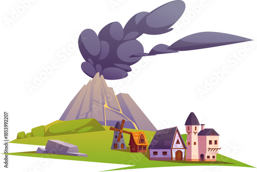 Buildings in Volcano Valley