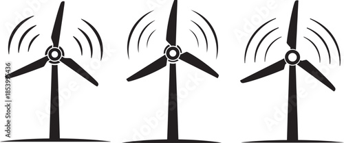 Windmills energy turbine eco power wind