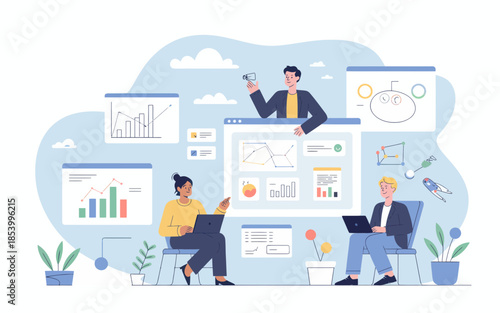 Team collaboration on cloud data