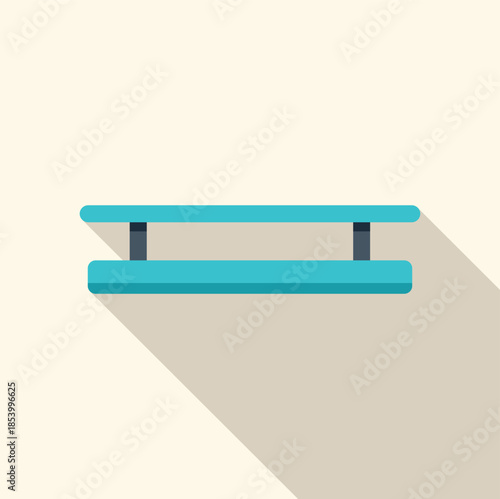 Parallel bars graphic symbol for sport and calisthenics training