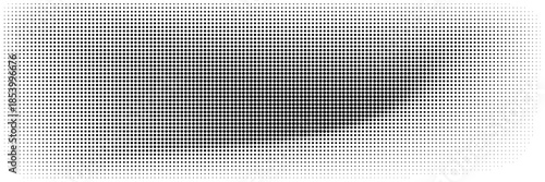 Black polka dot pattern on white background. Straight dot pattern for backdrop and wallpaper template. Simple classic polka dot lines with repeat stripes texture. Polka background, vector illustration