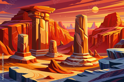 Steep sandstone slopes and vertical pillars form the surreal landscape of Zhangjiajie, combining sharp elevation with dense forest coverage