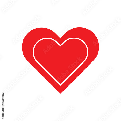 icon heart on a white background. love vector illustration