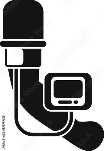 Digital tonometer cuff measuring arterial pressure on an arm