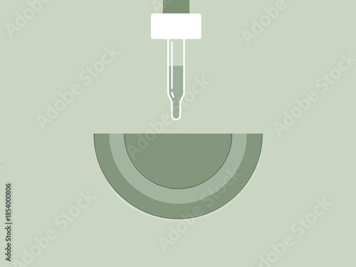 A pipette delivers liquid into a test tube within a lab setting. Clean, modern design. Ideal for science, research, and educational visuals.