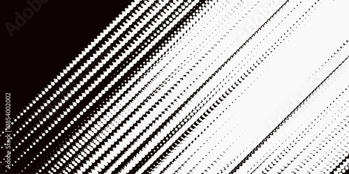 optical illusion black dots background. Abstract modern speed line style dark black halftone banner design template. white black brush wrap car sticker pattern abstract banner sporty lines .