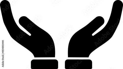 Care Hand Icon for Livestock Management and Agricultural Support