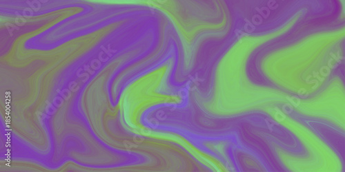 Beautiful purple marble texture liquid fluid abstract. Abstract marble texture. Fantasy fractal background in green and dark purple colors. An abstract psychedelic wavy background image.