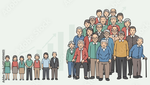 Diverse group of people of varying ages and genders.