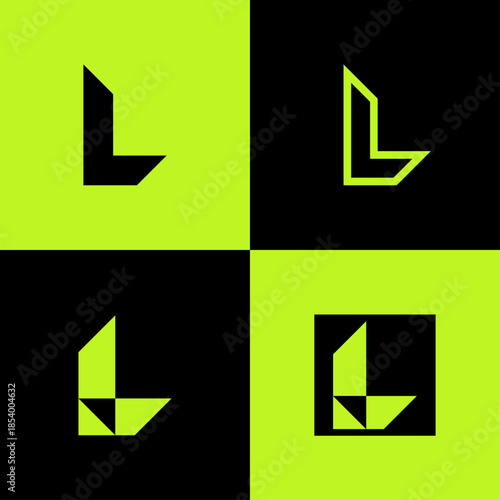 Creative Letter L Logo Bundle – Colorful Simple Modern Alphabet Logo Collection for Branding, Startup, and Corporate Identity Design