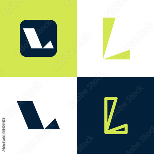 Creative Letter L Logo Bundle – Colorful Simple Modern Alphabet Logo Collection for Branding, Startup, and Corporate Identity Design
