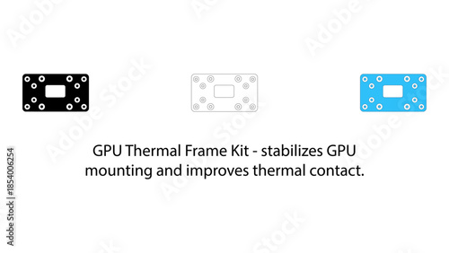 Gpu thermal frame kit for improved mounting and thermal contact
