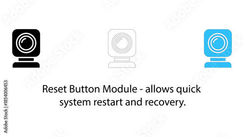 Reset button module for quick system restart and recovery
