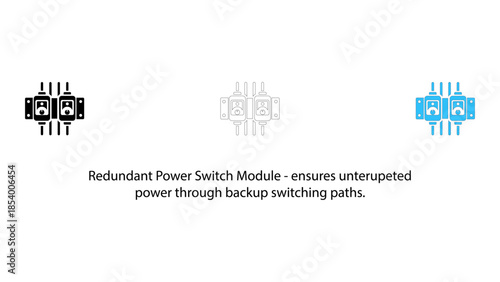 Redundant power switch module for uninterrupted power supply