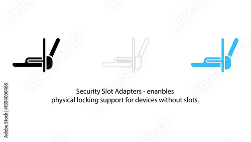 Security slot adapters enable physical locking support for devices without slots
