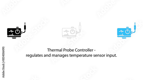 Thermal probe controller for regulating and managing temperature sensor input