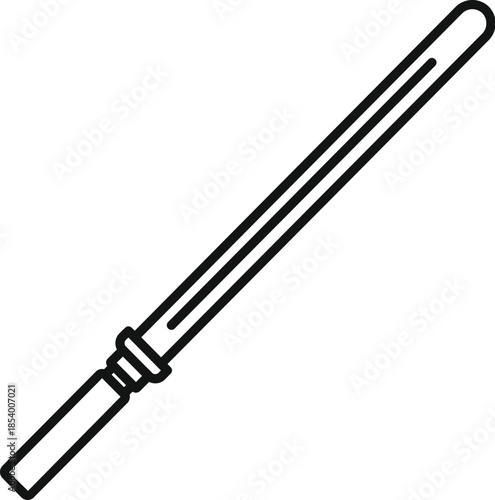 Science fiction weapon featuring a glowing plasma blade for combat