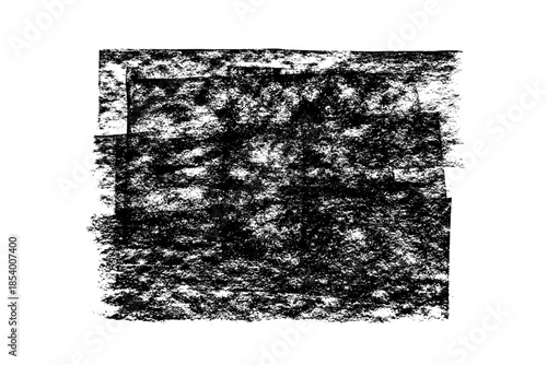 Black Friday sale shopping banner background. Black roller texture isolated on white background. Ink linocut. Hand-drawn artistic charcoal texture. Grunge brush stroke. Vector illustration, EPS 10.