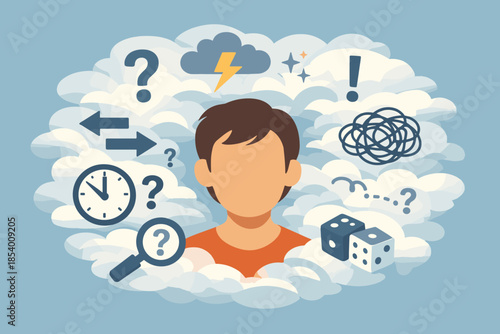 Mental cloud of thoughts: a conceptual mind map of ideas and questions