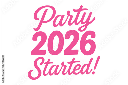 Basic RGBVibrant party invitation for 2026 celebration